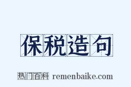 保税造句是什么意思的图片